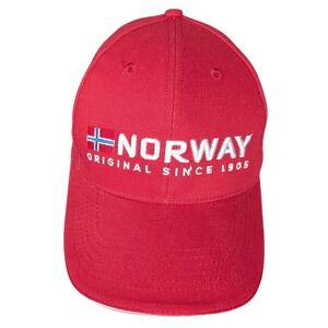 Rock Expedition Norway Original Since 1905 Red Embroidered Baseball Cap Hat